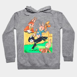 little cowboy rabbit vintage Hoodie